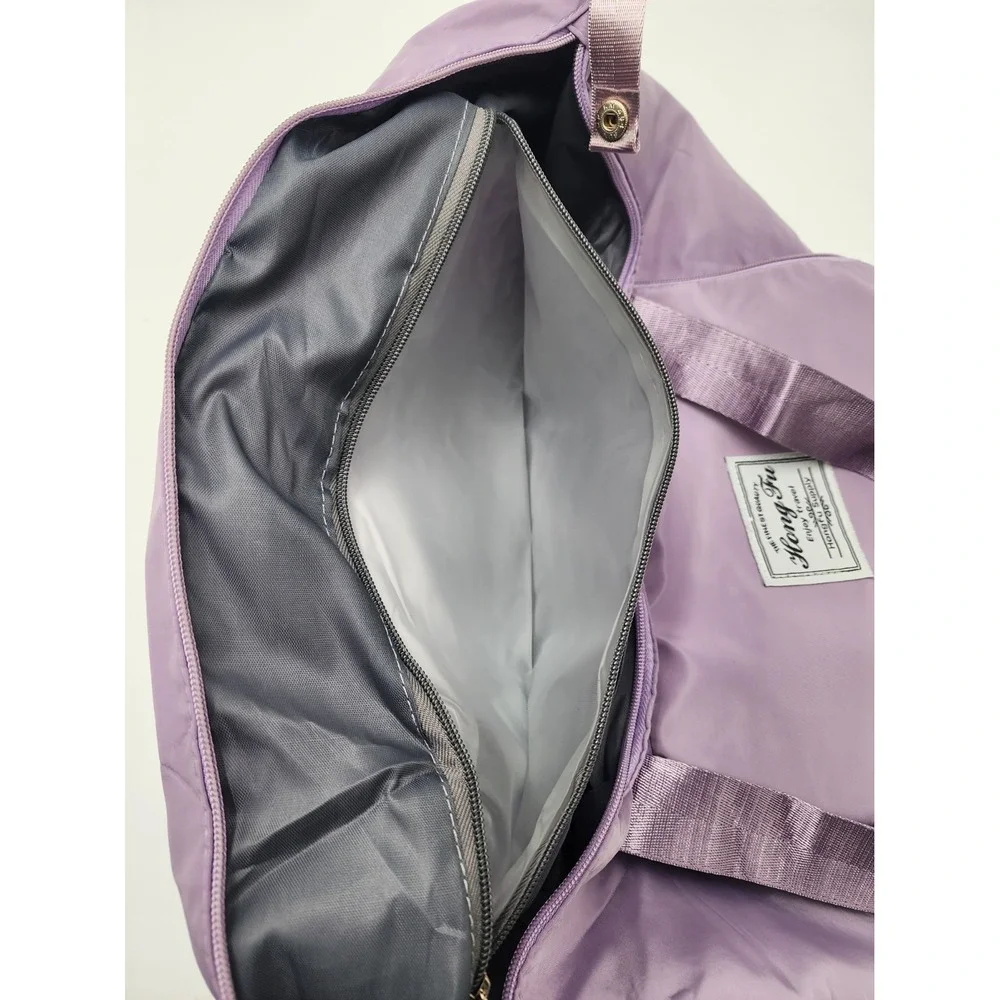 Hong Fu Expandable Gym/Duffle Bag | Large Capacity Purple Overnight Bag 2 bags‎